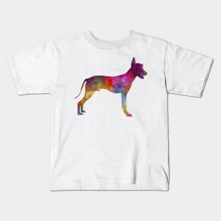 Peruvian Hairless Dog in watercolor Kids T-Shirt